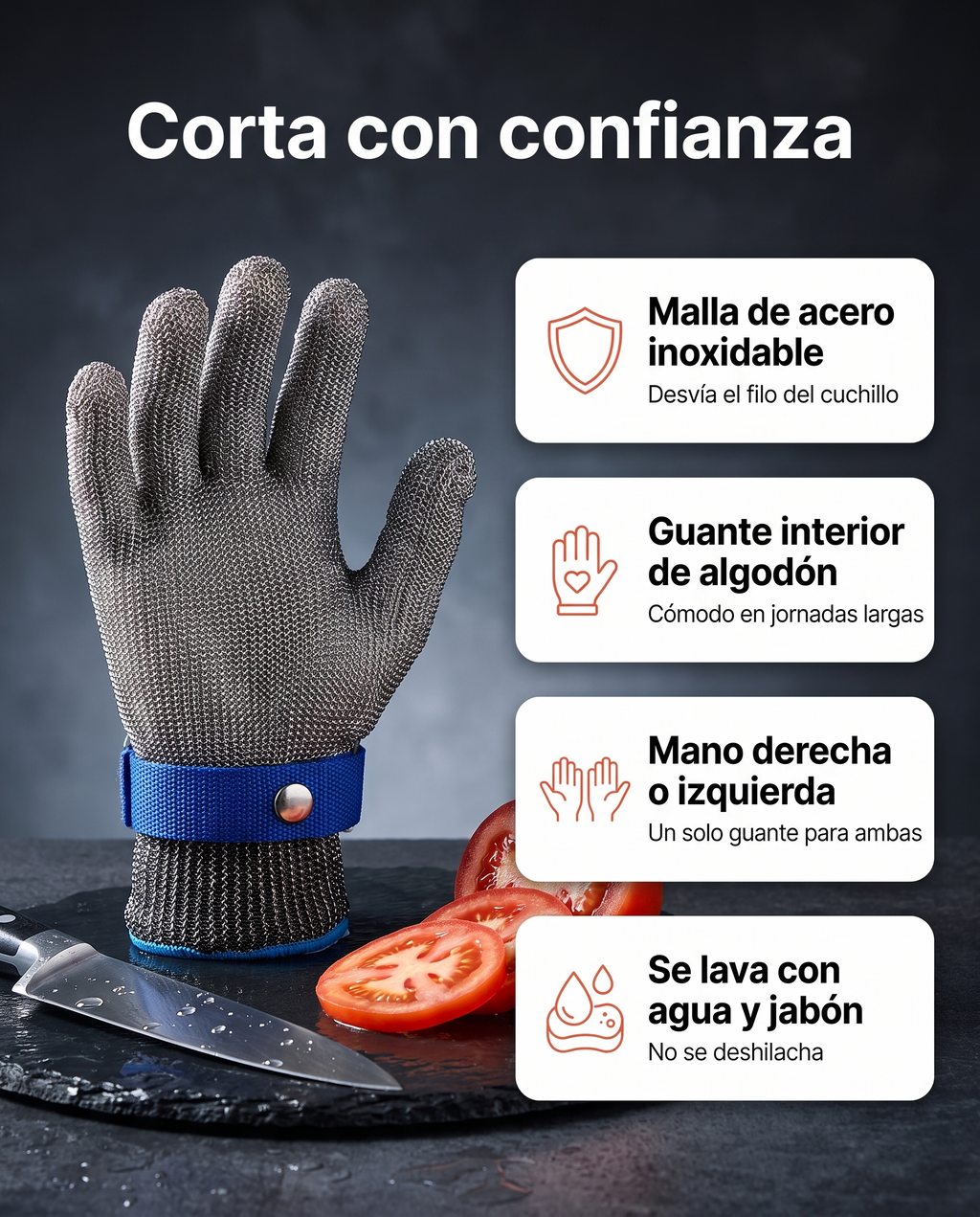 Beneficios del guante anticorte